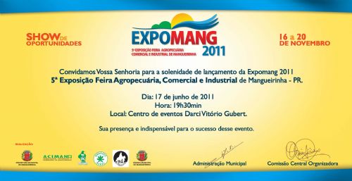 LANÇAMENTO EXPOMANG 2011