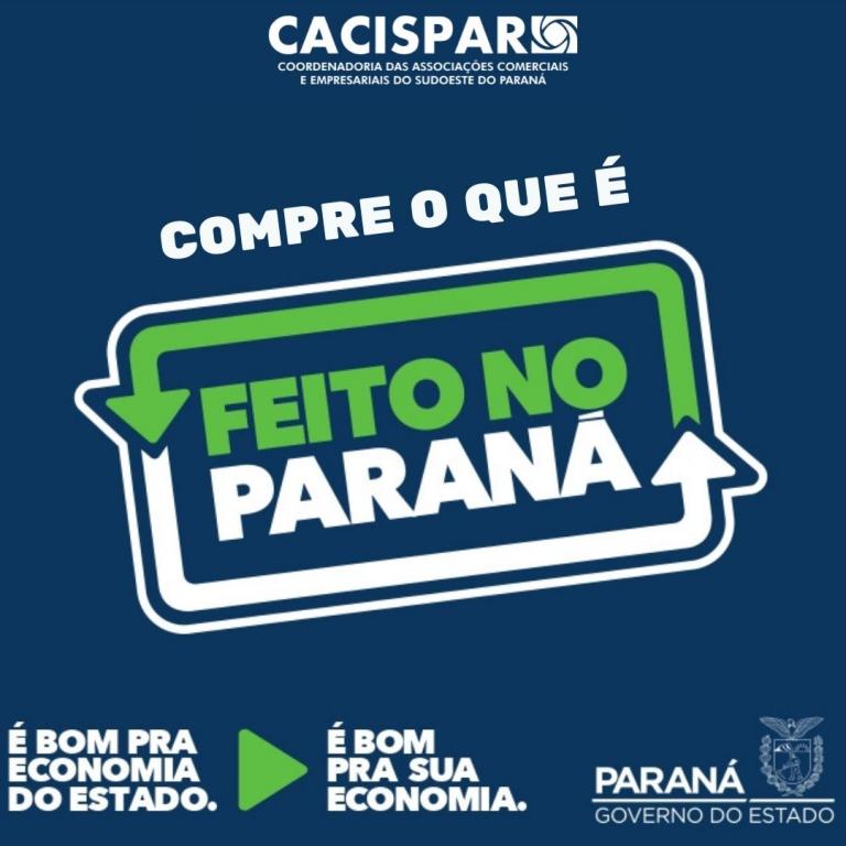 A Cacispar apoia o programa Feito no Paraná
