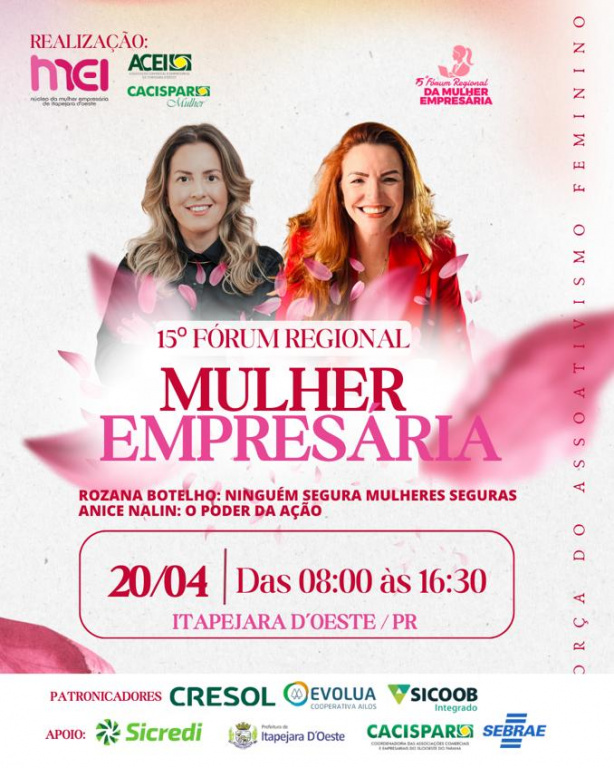 15º Fórum Regional da Mulher Empresária