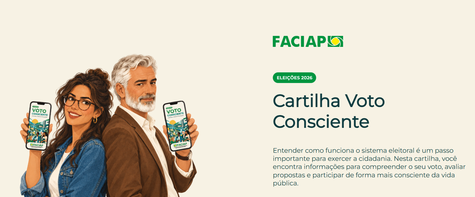 Faciap lança cartilha Voto Consciente